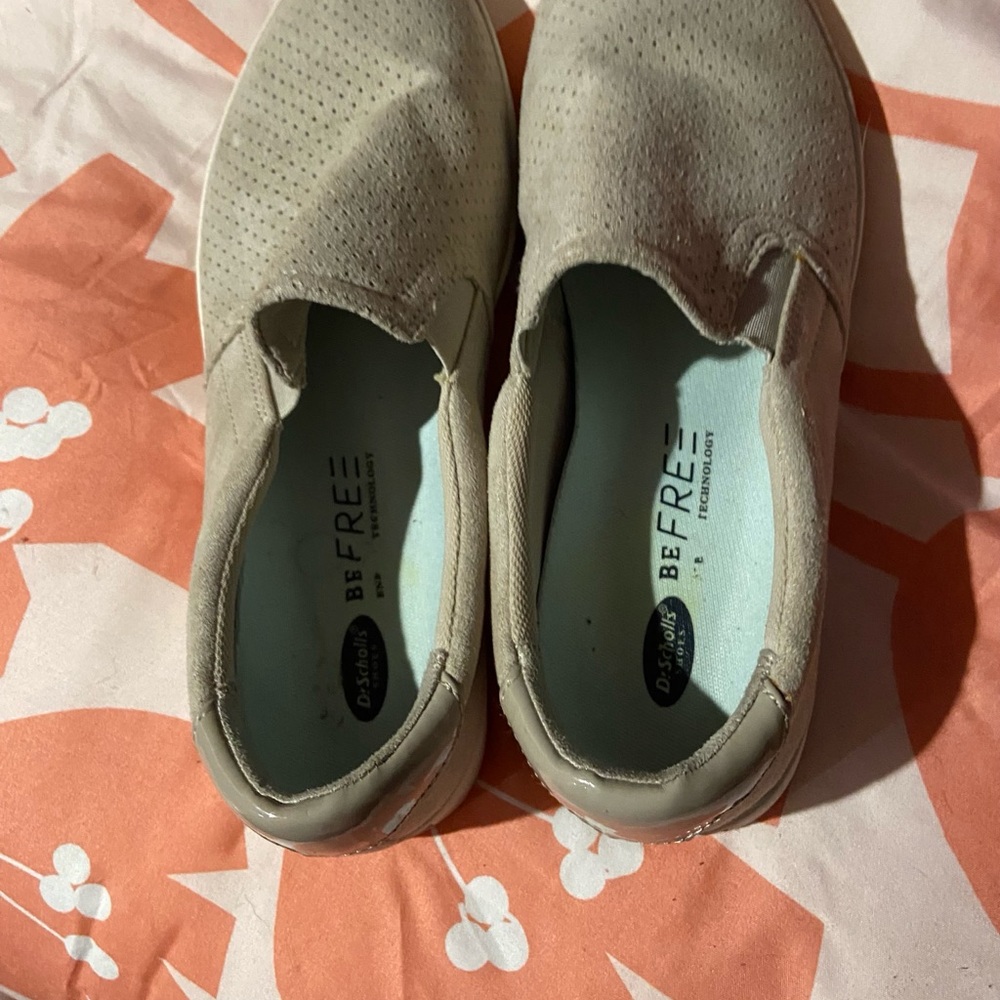 Dr. Scholl's Beige Slip-On Sneakers